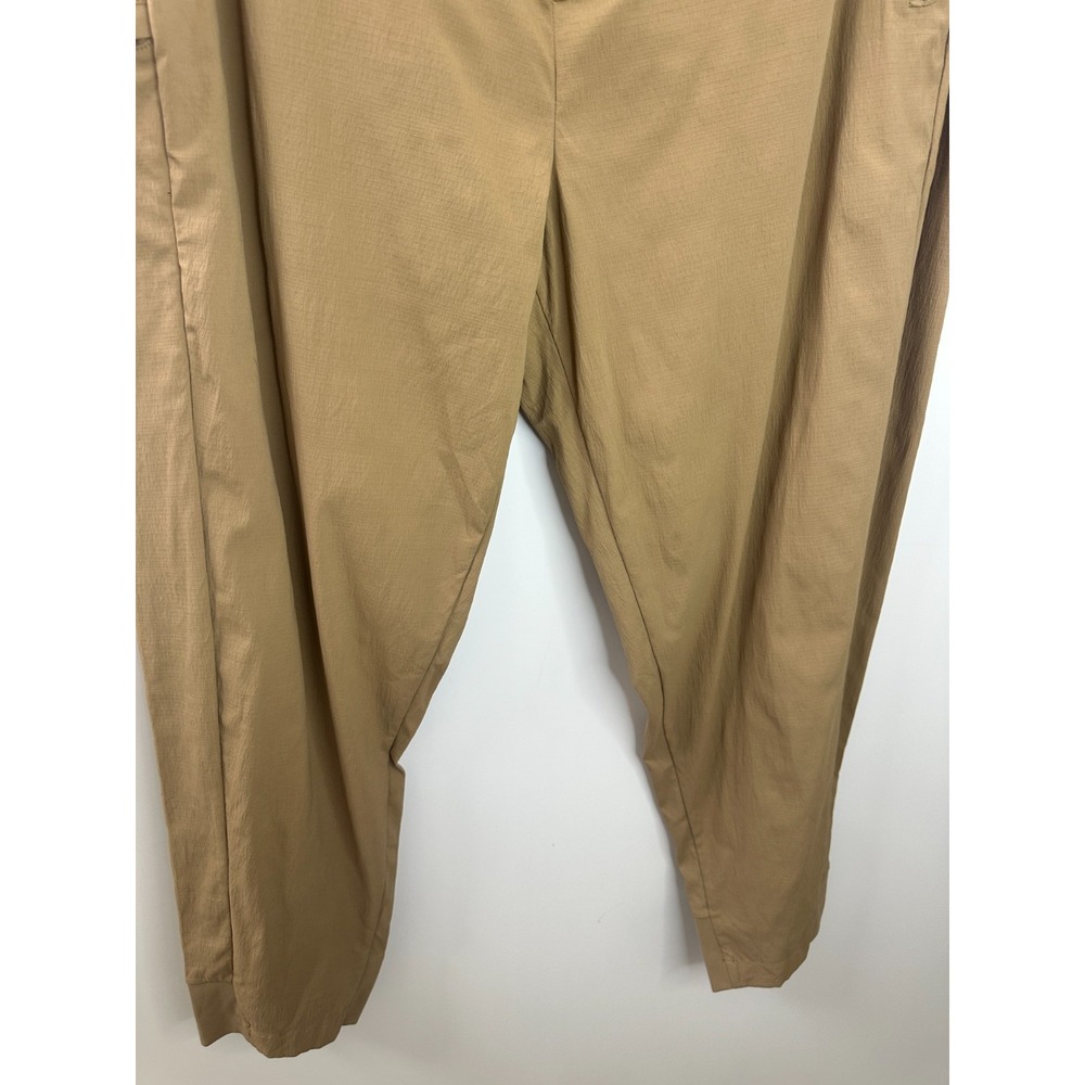 Athleta Trekkie North High Rise Joggers Tan Size 16 Ripstop Hiking Pants UPF - Picture 4 of 13